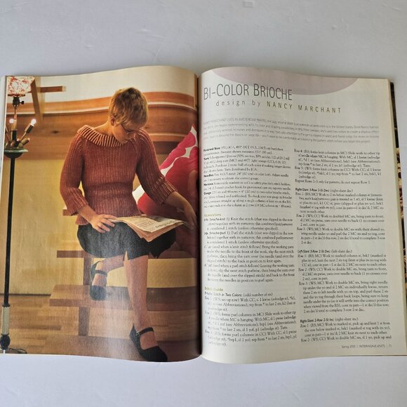 Interweave Knits Spring 2005 Magazine Featuring Knitwear Designs & Patterns For - Picture 12 of 16